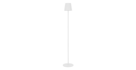 AKKU-STEHLEUCHTE 22/130 cm - Weiß, Design, Kunststoff/Metall (22/130cm) - Novel