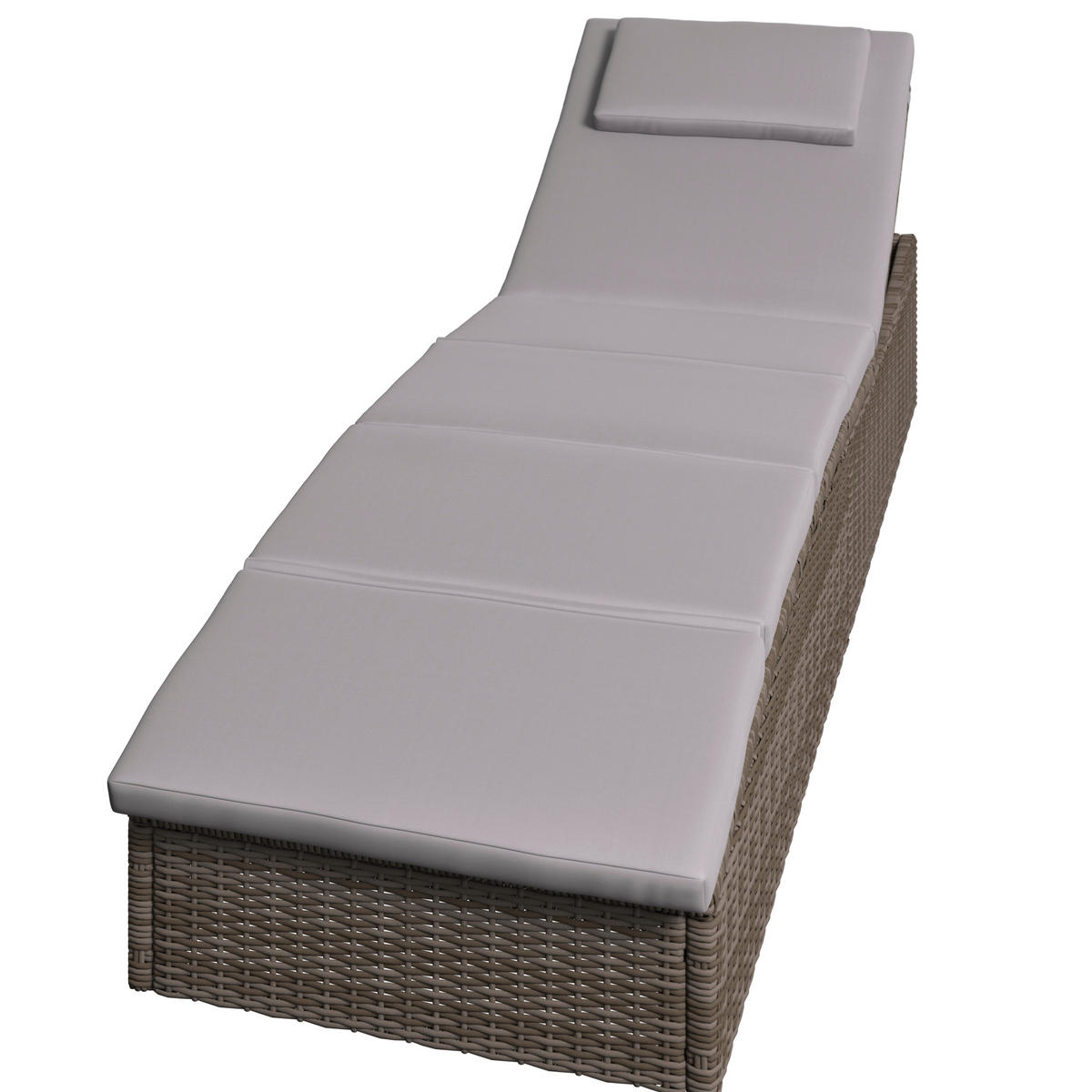 GARTENLIEGE 190/80/60 cm  - Beige, MODERN, Kunststoff/Textil (190/80/60cm) - Ambia Garden