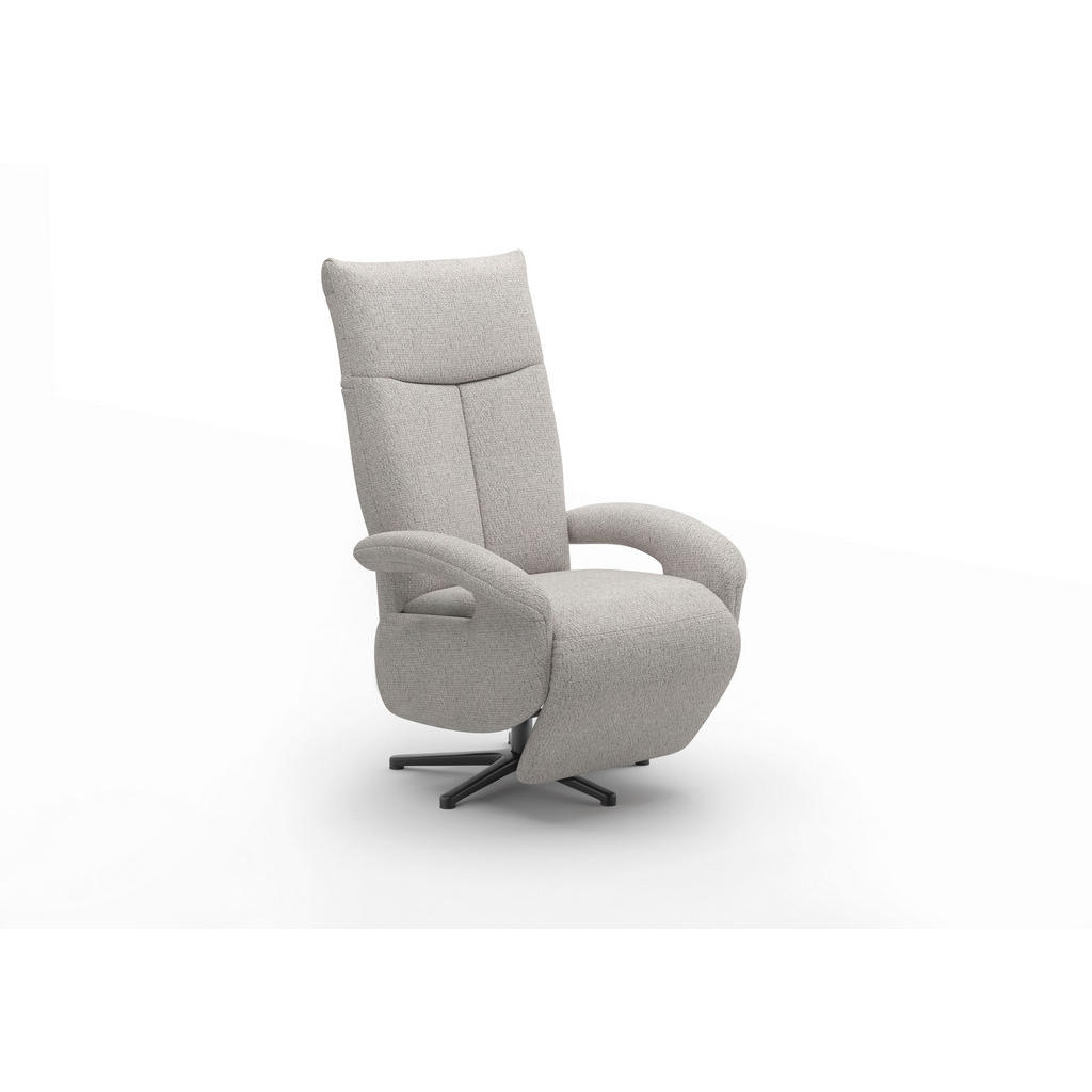 Thumbnail - Sit & More Relaxsessel ZOE E, Silber, Textil, 74x112x82 cm, Goldenes M, Oeko-Tex® Standard 100, Made in Europe, DGM-Klim...
