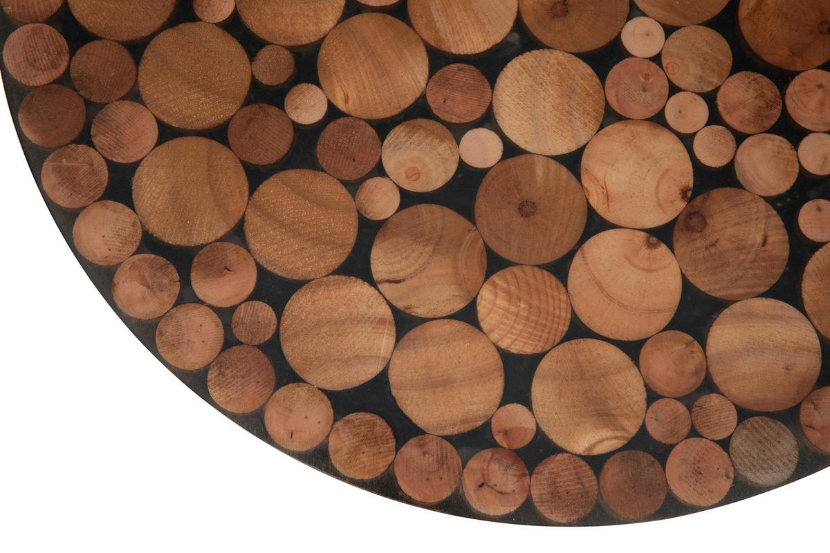 BEISTELLTISCH in Metall, Kunststoff, Holz  - Multicolor/Schwarz, LIFESTYLE, Holz/Kunststoff (49/47.5/49cm) - Livetastic