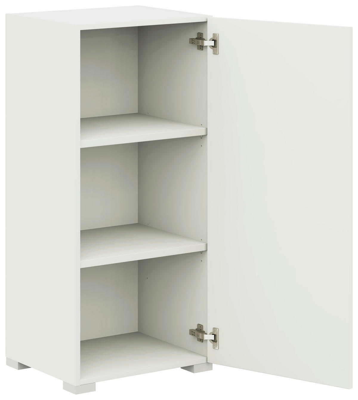 KOMMODE 50/108/41,9 cm  in Weiss  - Weiss/Edelstahlfarben, Design, Holzwerkstoff/Metall (50/108/41,9cm) - Cantus