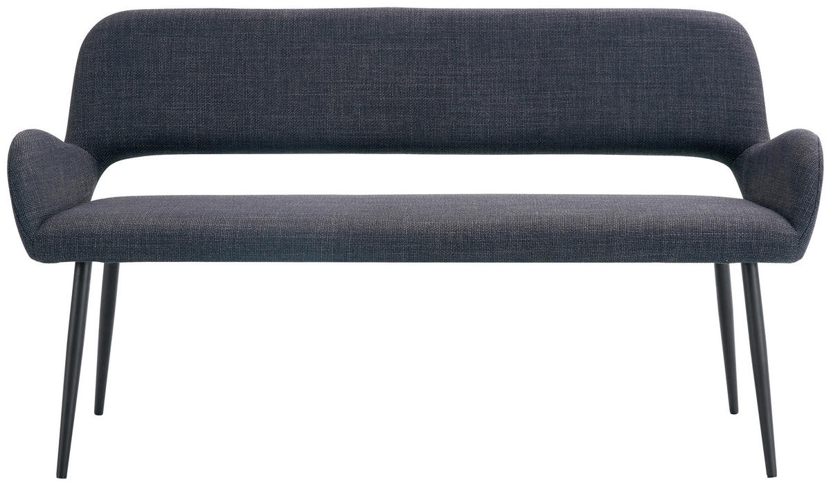 LAVICA, topoľ, čierna - čierna, Lifestyle, kov/drevo (150/83/63cm) - MID.YOU
