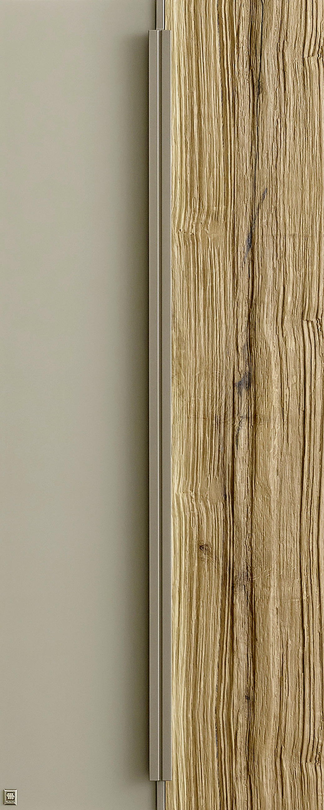 HÄNGESCHRANK 38,4/76,8/33,1 cm  - Wildeiche/Titanfarben, ROMANTIK / LANDHAUS, Glas/Holz (38,4/76,8/33,1cm) - Musterring