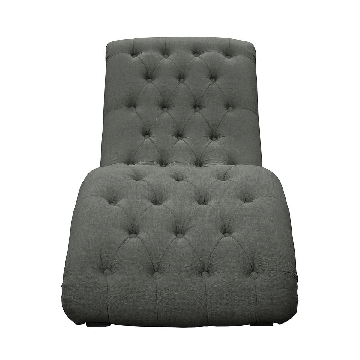 RELAXLIEGE Mikrofaser Grau  - Schwarz/Grau, Design, Kunststoff/Textil (67/90/159cm) - P & B