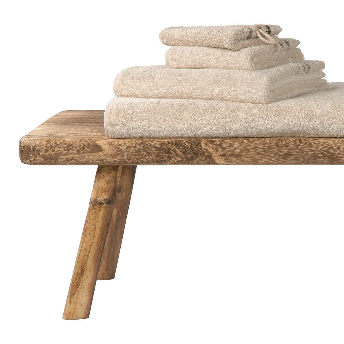 GÄSTETUCHSET Sandfarben 5-teilig 30/50 cm  - Sandfarben, Basics, Textil (30/50cm) - Schiesser