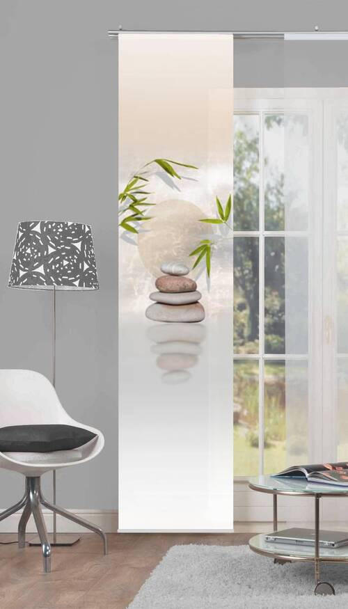FLÄCHENVORHANG in Naturfarben blickdicht  - Naturfarben, Design, Textil (60/245cm) - Schmidt W. Gmbh