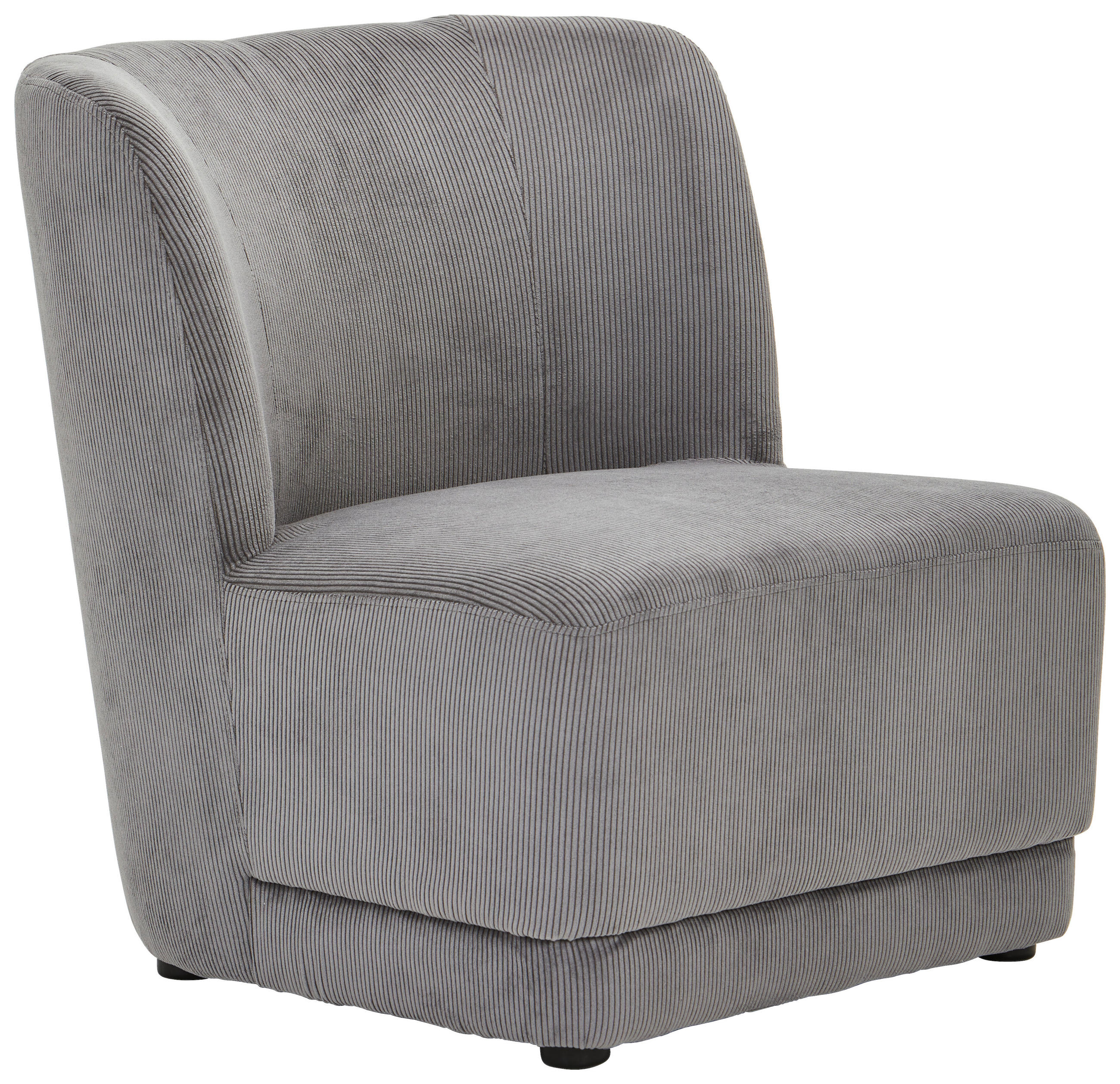 SESSEL Cord Grau    - Grau, Design, Holz/Textil (64/71/73cm) - MID.YOU