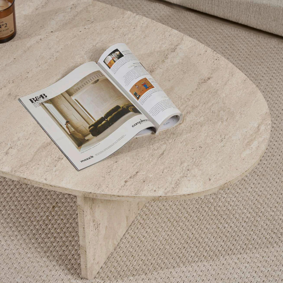 COUCHTISCH - Creme, Design, Holzwerkstoff (120/40/65cm) - MID.YOU