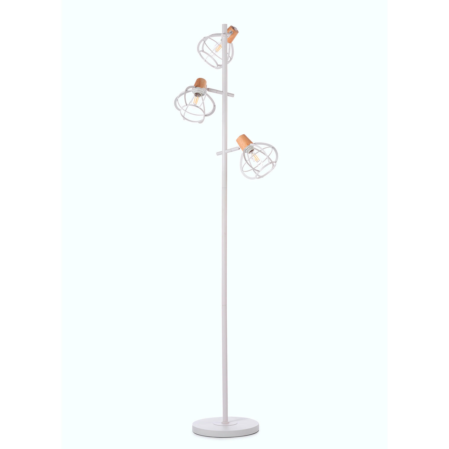 STEHLEUCHTE 36/36/153 cm    - Weiß/Sahara, Basics, Glas/Kunststoff (36/36/153cm)
