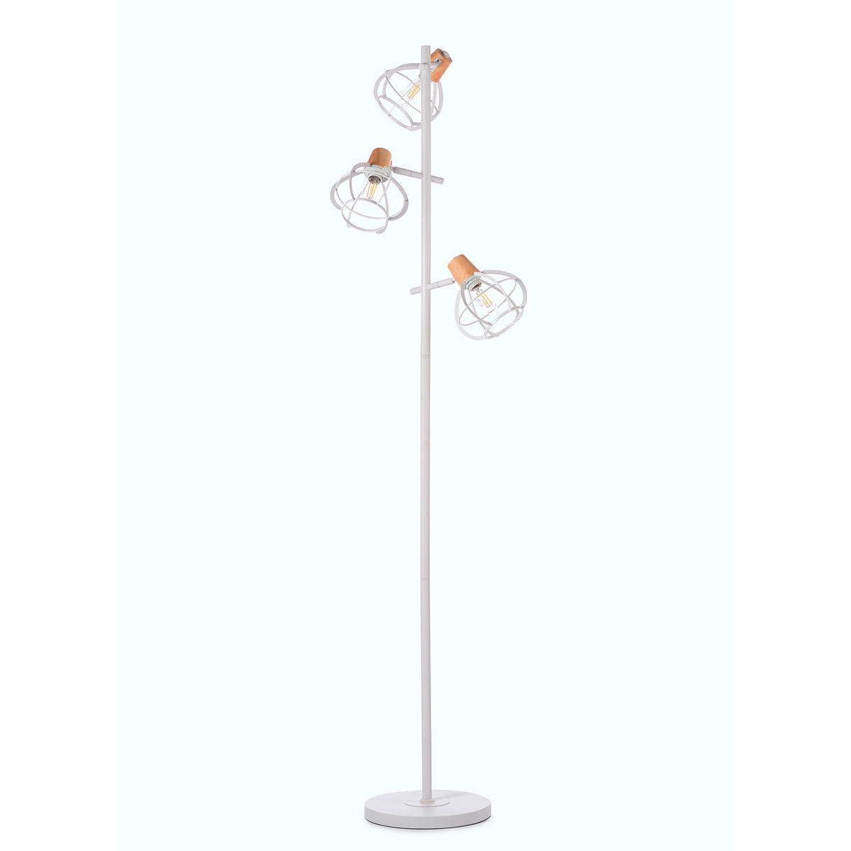 STEHLEUCHTE 36/36/153 cm    - Weiß/Sahara, Basics, Glas/Kunststoff (36/36/153cm)