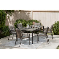 RAKÁSOLHATÓ KAROSSZÉK fém, textil antracit, sötétszürke  - antracit/sötétszürke, Design, textil/fém (57/84/71cm) - Dieter Knoll