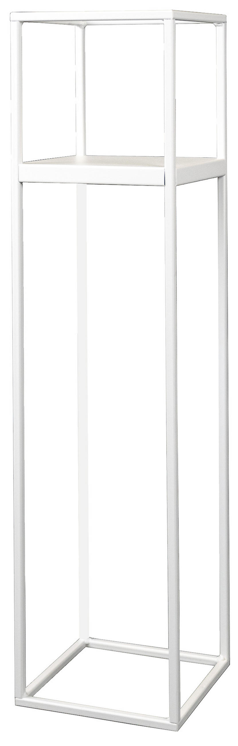 BLUMENSTÄNDER in Metall  - Weiß Hochglanz, Basics, Metall (19/77/19cm)