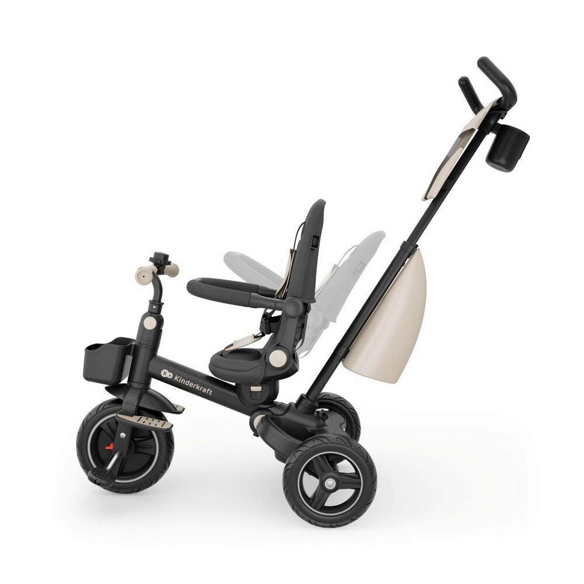 TRICIKL  SPINSTEP 2 PLUS  - bež, Basics, metal/plastika (112/51.5/109cm) - Kinderkraft