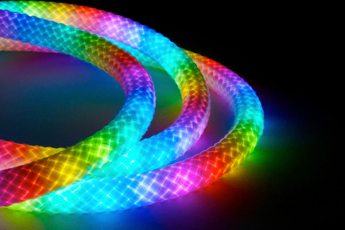 LED SZALAG 200 cm  - fehér, Basics, műanyag (200cm)