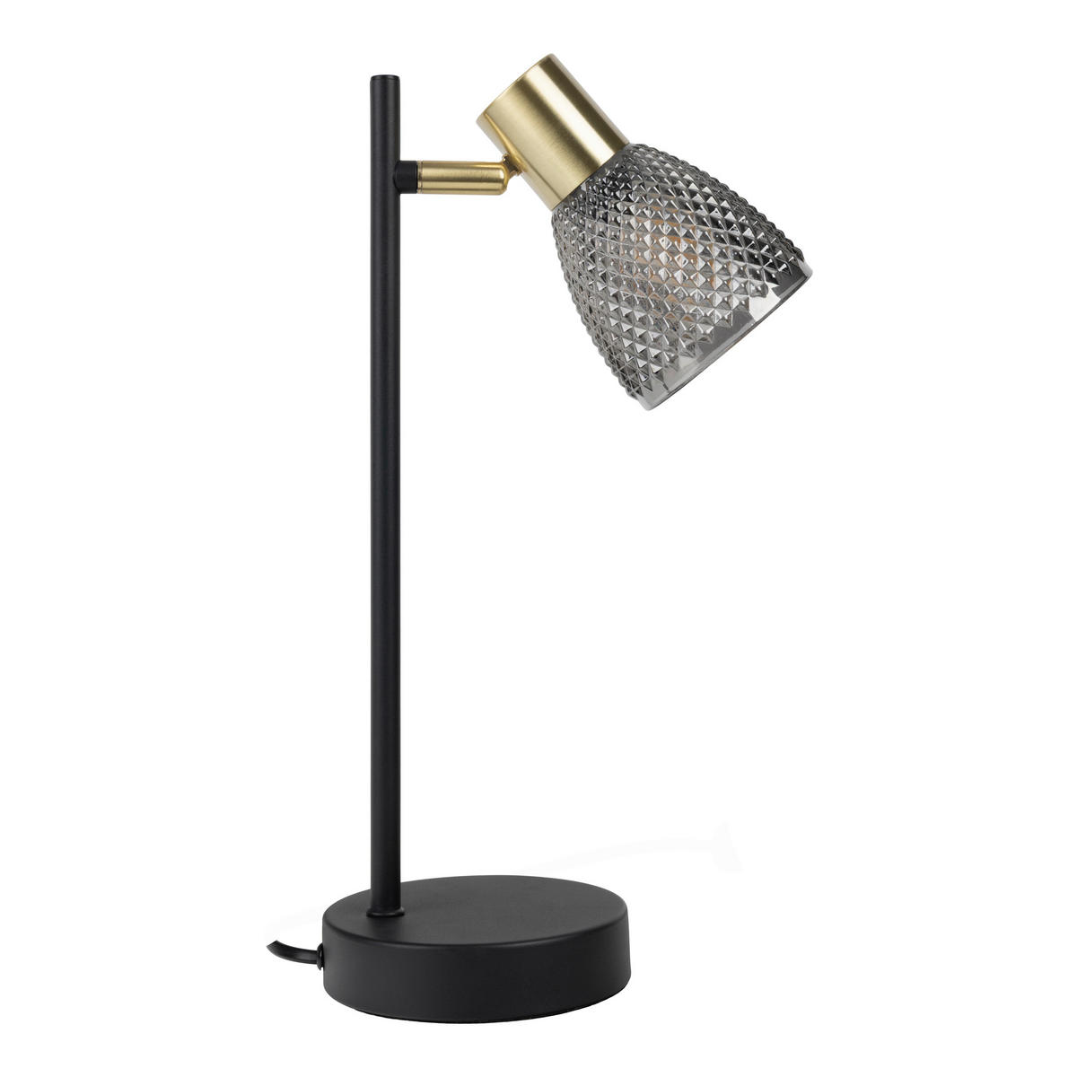 TISCHLEUCHTE 12/35,5 cm   - Schwarz, LIFESTYLE, Glas/Metall (12/35,5cm) - Näve