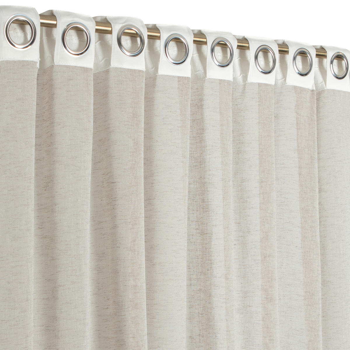 FERTIGVORHANG transparent  - Beige, Basics, Textil (140/240cm)