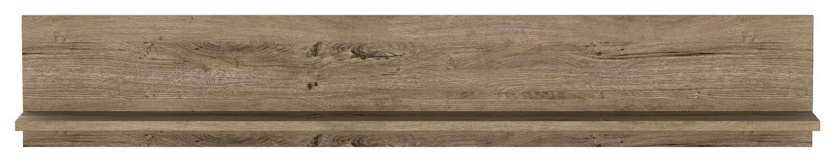 NÁSTĚNNÁ POLICE, koňaková, 180/30/24 cm - koňaková, Design, kompozitní dřevo (180/30/24cm) - Livetastic