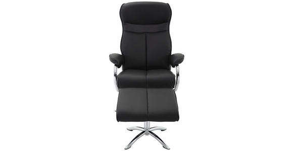 RELAXSESSELSET in Metall, Textil Schwarz, Chromfarben - Chromfarben/Schwarz, Design, Textil/Metall (76/107/106cm) - Xora