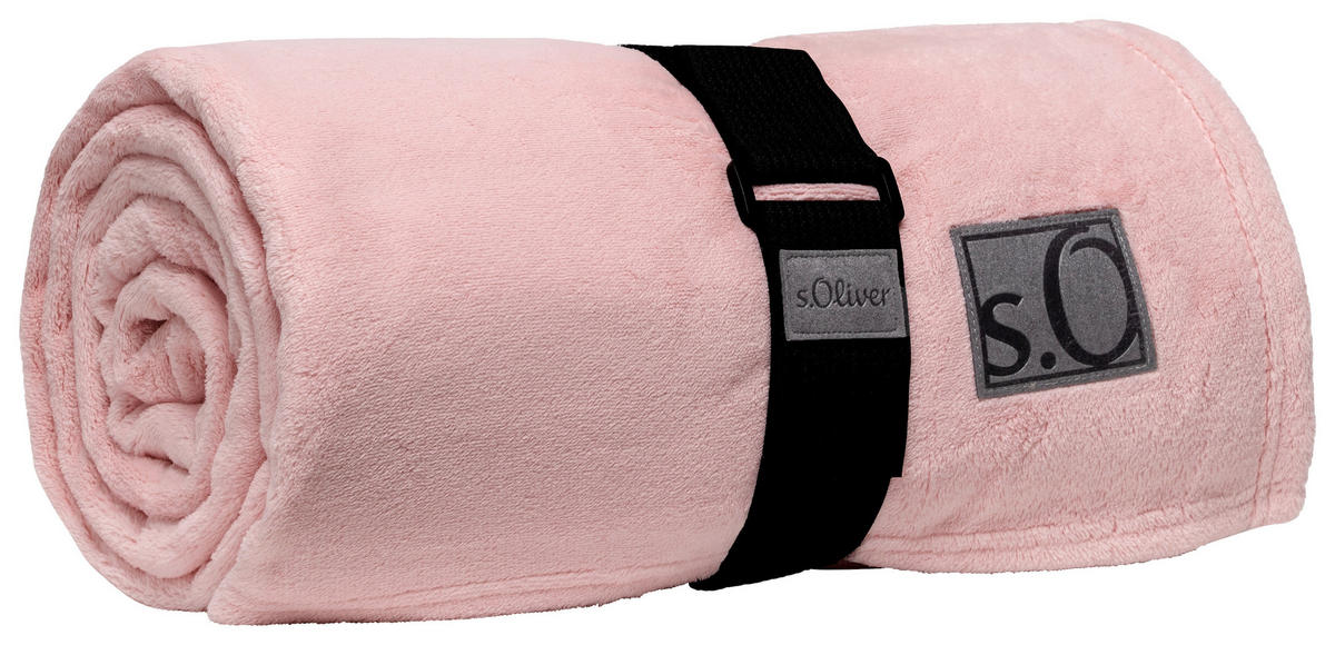 DOMÁCÍ DEKA, polyester, 150/200 cm - růžová, Basics, textil (150/200cm) - S. Oliver