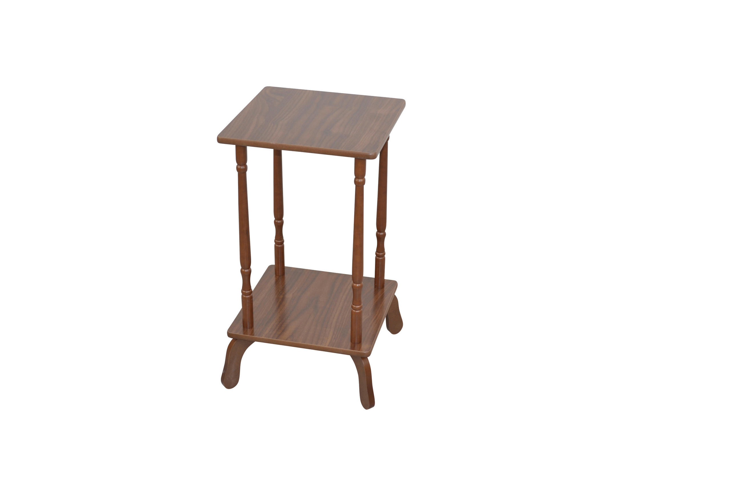 BEISTELLTISCH 36/36/61 cm Kautschukholz massiv Nussbaumfarben  - Nussbaumfarben, KONVENTIONELL, Holz/Holzwerkstoff (36/36/61cm) - MID.YOU
