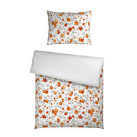 WENDEBETTWÄSCHE 2-teilig Satin 140/220 cm  - Orange, KONVENTIONELL, Textil (140/220cm) - Esposa