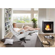 RELAXSESSEL in Leder Weiß  - Schwarz/Weiß, Design, Leder/Metall (75/106/88cm) - Dieter Knoll