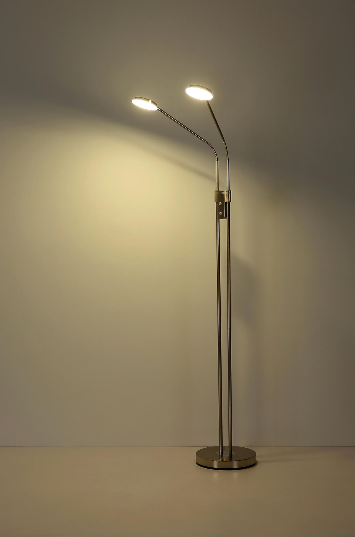 LED-STEHLEUCHTE Silvio 93/25 cm  - Schwarz/Weiß, Design, Kunststoff/Metall (93/25cm) - Globo