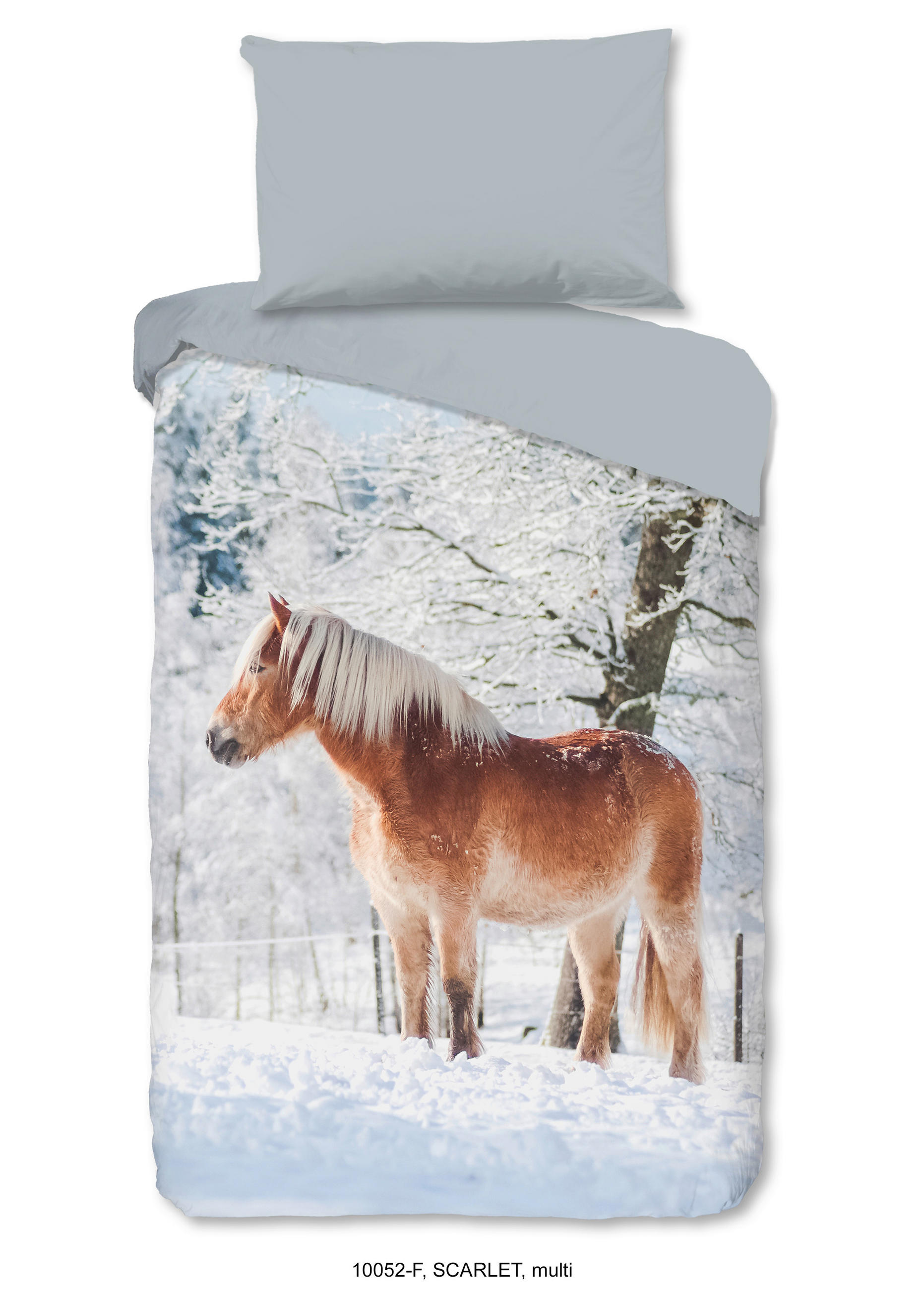 Bettwäsche Scarlett Grau 140x200 Cm