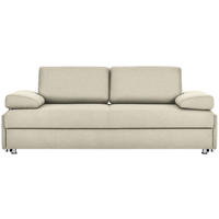 SCHLAFSOFA in Textil Beige  - Chromfarben/Beige, Design, Textil/Metall (212/84/100cm) - Bali
