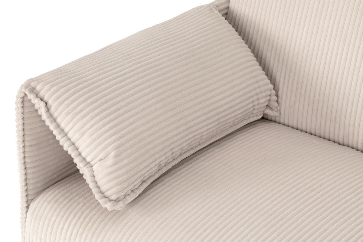 SCHLAFSOFA in Textil Creme  - Creme/Naturfarben, Design, Holz/Textil (193/81/92cm) - Livetastic