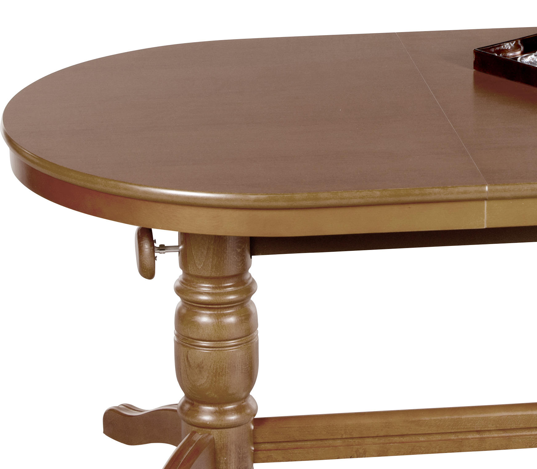COUCHTISCH furniert, massiv oval Eichefarben 120-160/75/56-72 cm  - Eichefarben, Design, Holz (120-160/75/56-72cm) - MID.YOU
