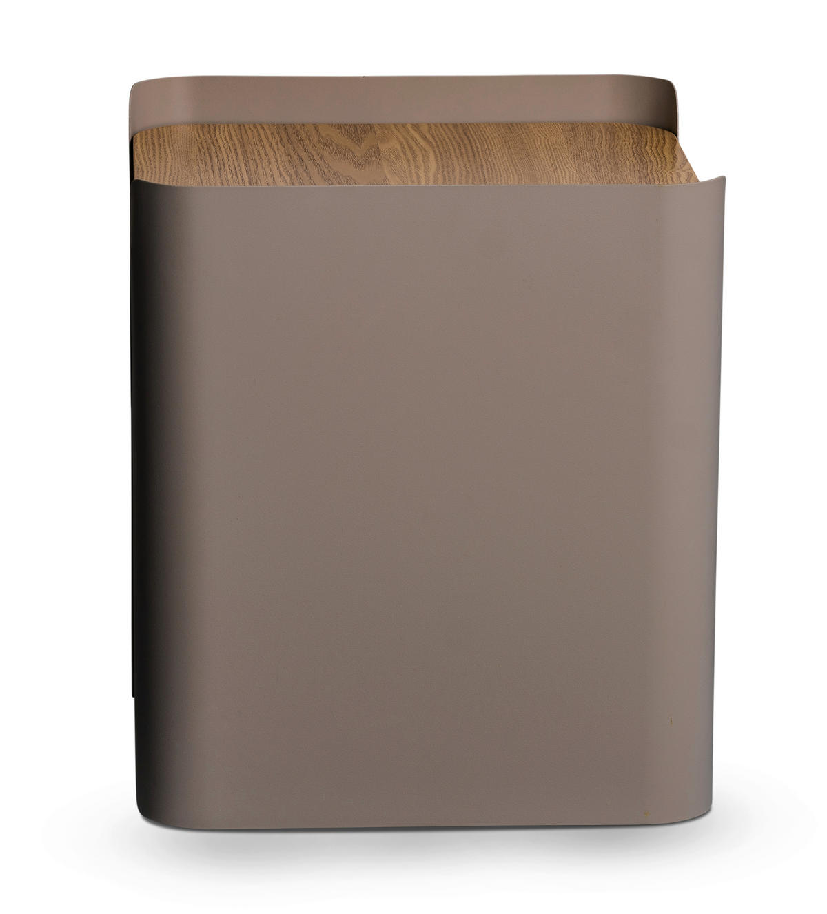 ODKLÁDACÍ STOLEK, šedá, barvy dubu - šedá/barvy dubu, Design, kov/kompozitní dřevo (40/40/48cm) - Xora