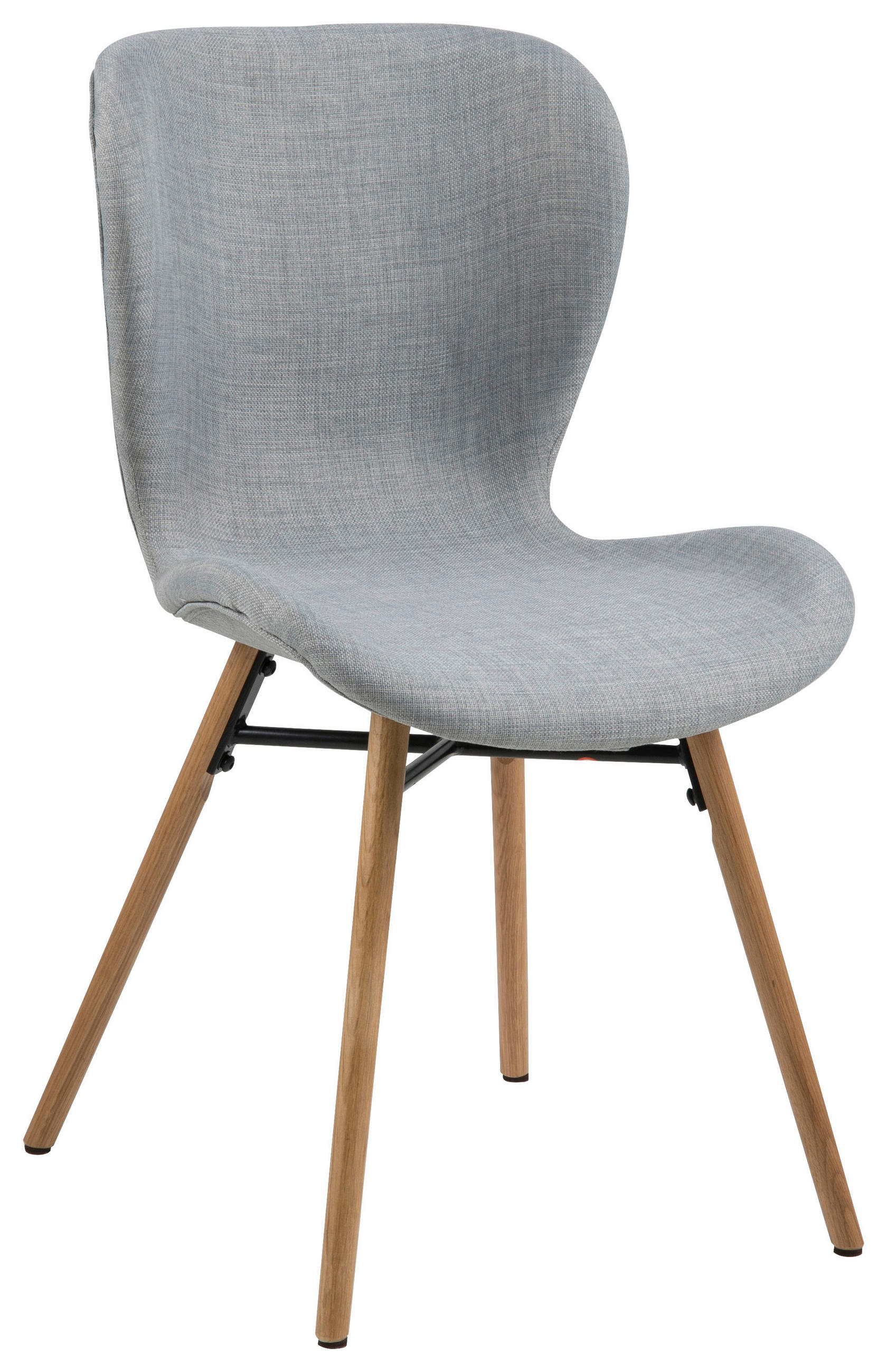 STOLICA  boje hrasta, svijetlo siva  tekstil      - boje hrasta/svijetlo siva, Lifestyle, tekstil/drvo (47/82,5/53cm) - Carryhome