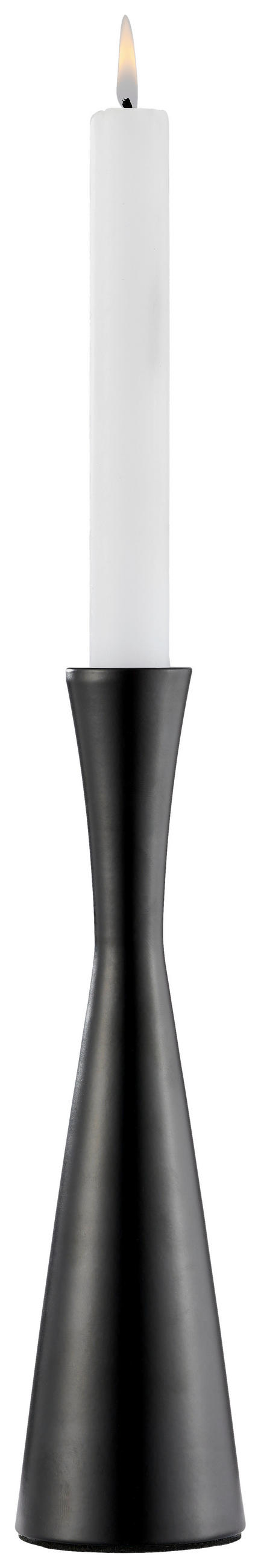 KERZENHALTER - Schwarz, LIFESTYLE, Metall (5,9/22,6cm) - Ambia Home