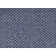 HOCKER in Textil Blau  - Chromfarben/Blau, KONVENTIONELL, Textil/Metall (100/45/60cm) - Novel