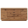 SIDEBOARD Eichefarben  180/84/44 cm  - Eichefarben/Anthrazit, Natur, Holz/Holzwerkstoff (180/84/44cm) - Linea Natura