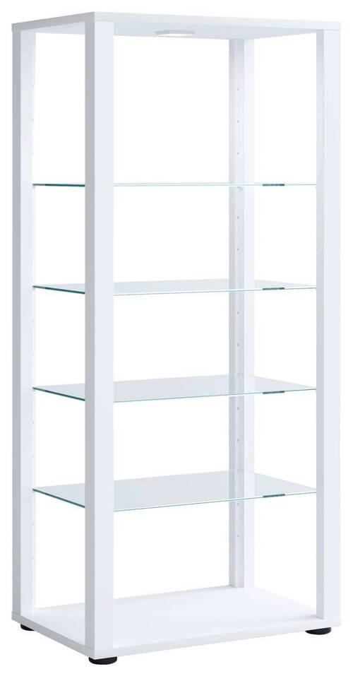 VITRINE in Weiß  - Schwarz/Weiß, MODERN, Glas/Holzwerkstoff (51,8/114,5/34,8cm) - MID.YOU