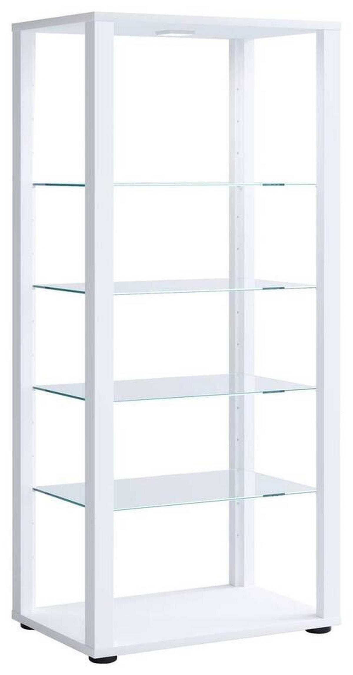VITRINE in Weiß  - Schwarz/Weiß, MODERN, Glas/Holzwerkstoff (51,8/114,5/34,8cm) - MID.YOU