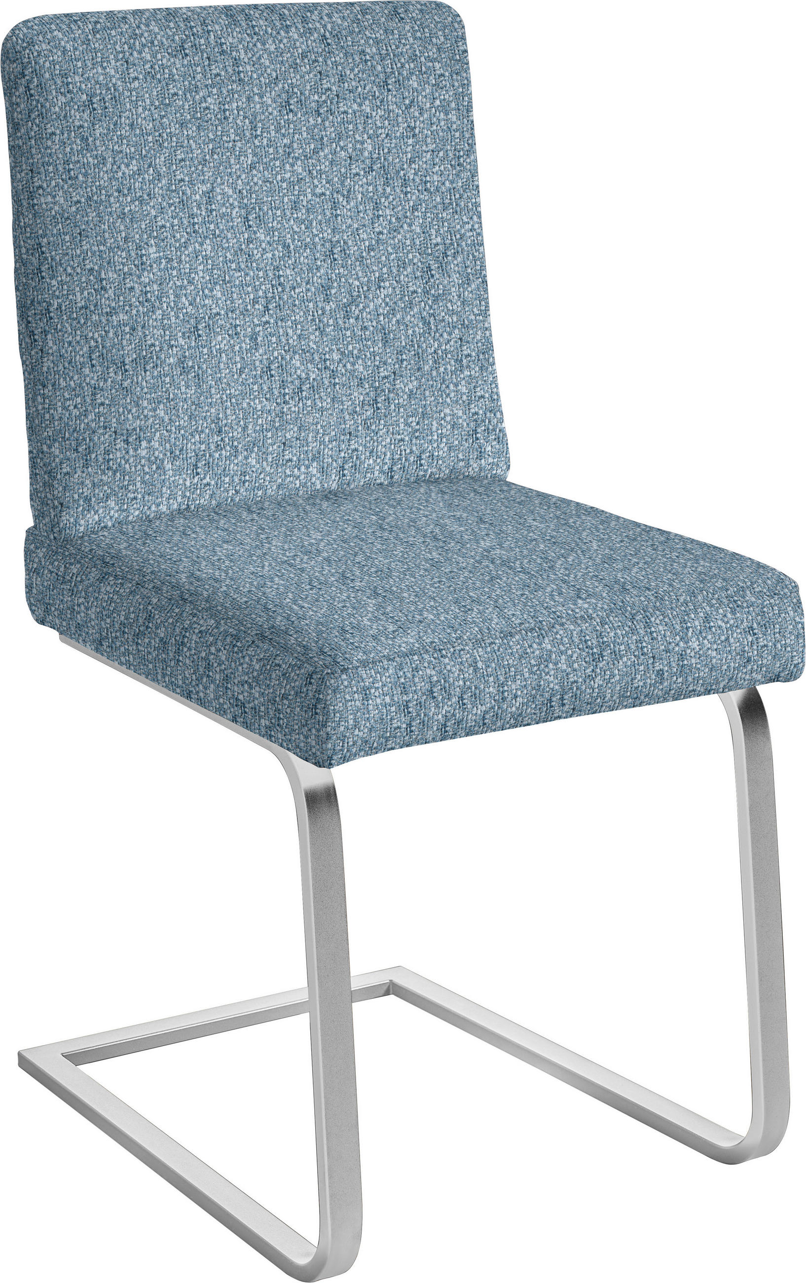 SCHWINGSTUHL  in Stahl Chenille  - Chromfarben/Hellblau, Design, Textil/Metall (46/92/60cm) - Dieter Knoll