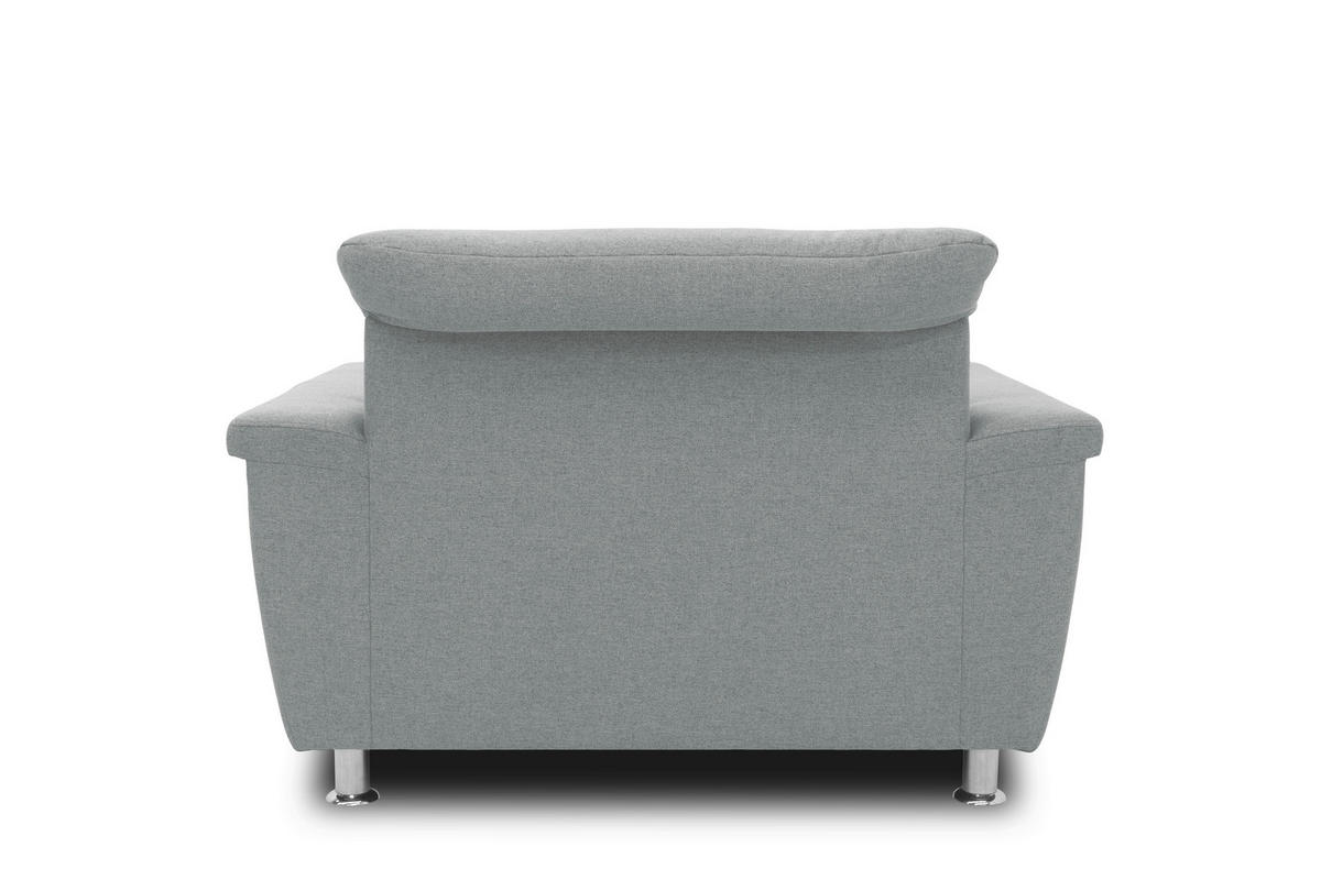 SESSEL Webstoff Grau    - Chromfarben/Grau, KONVENTIONELL, Textil/Metall (120/81/105cm) - MID.YOU
