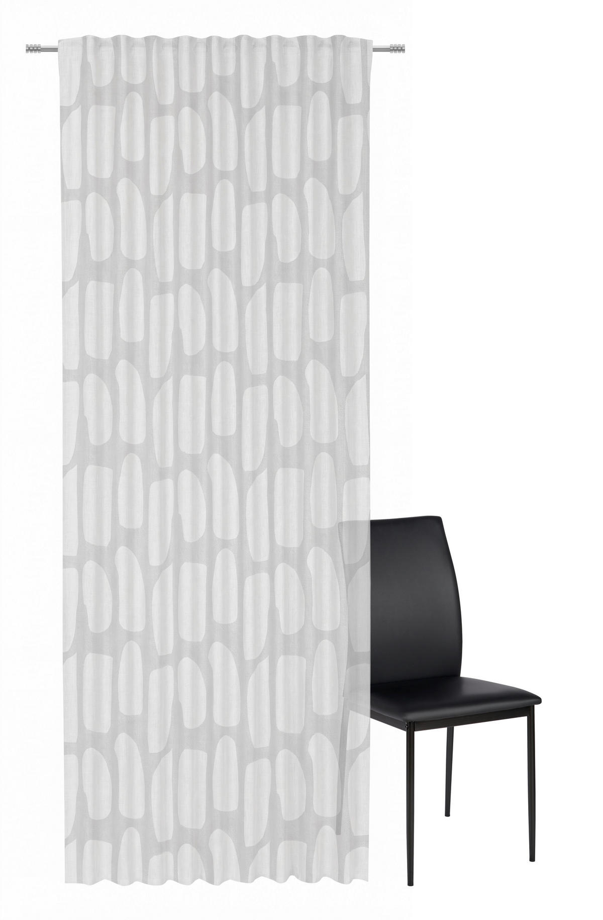 HOTOVÝ ZÁVĚS, poloprůhledné, 140/245 cm - šedá, Trend, textil (140/245cm) - Esposa