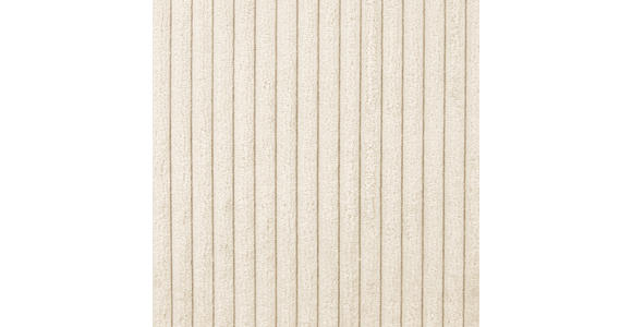 WOHNLANDSCHAFT Creme Cord  - Creme/Schwarz, KONVENTIONELL, Kunststoff/Textil (140/305/140cm) - Carryhome