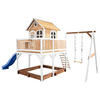SPIELTURM 541/291/277 cm  - Blau/Braun, KONVENTIONELL, Holz/Kunststoff (541/291/277cm) - Ambia Garden