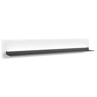 WANDBOARD Weiß, Dunkelgrau  - Dunkelgrau/Weiß, Design, Holzwerkstoff/Metall (150/24/20,6cm) - SetOne by Musterring