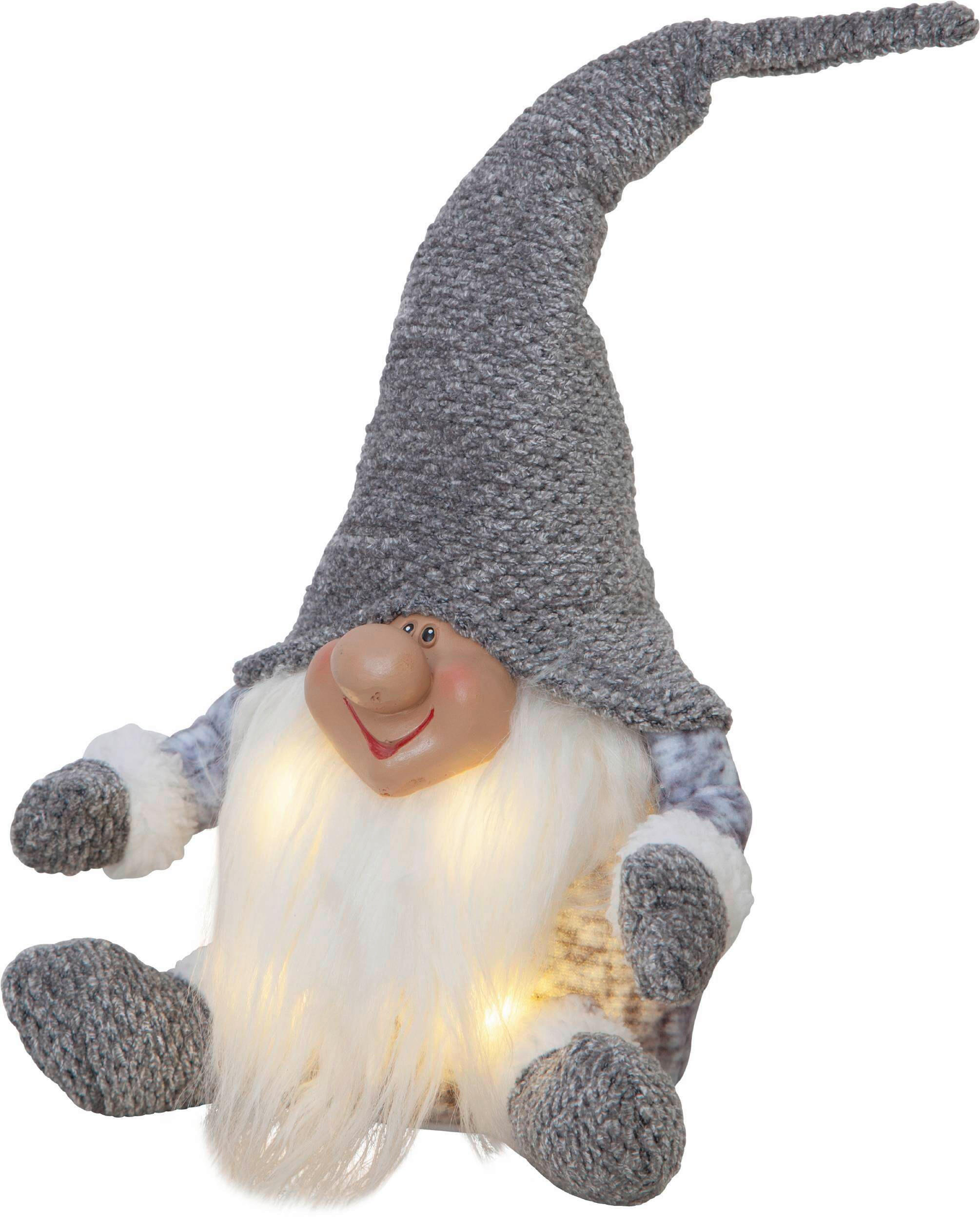 LED-DEKOLEUCHTE 20/15/34 cm   - Weiß/Grau, Basics, Kunststoff/Textil (20/15/34cm) - Eglo