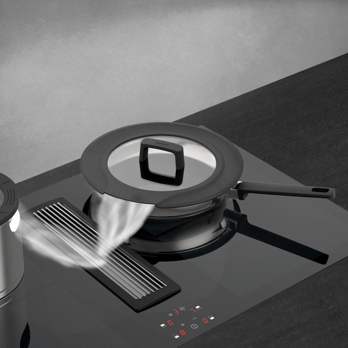 SET POSOD Gem 3-delni   46,5/33/14,3 cm  - črna, Basics, kovina/umetna masa (46,5/33/14,3cm) - BergHOFF