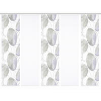 FLÄCHENVORHANG  5 Stück  blickdicht    - Flieder/Weiß, Natur, Textil (60cm)