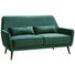 DREISITZER-SOFA in Textil Dunkelgrün - Dunkelgrün/Schwarz, Trend, Holz/Textil (160/86/80cm) - Carryhome DREISITZER-SOFA in Textil Dunkelgrün - Dunkelgrün/Schwarz, Trend, Holz/Textil (160/86/80cm) - Carryhome