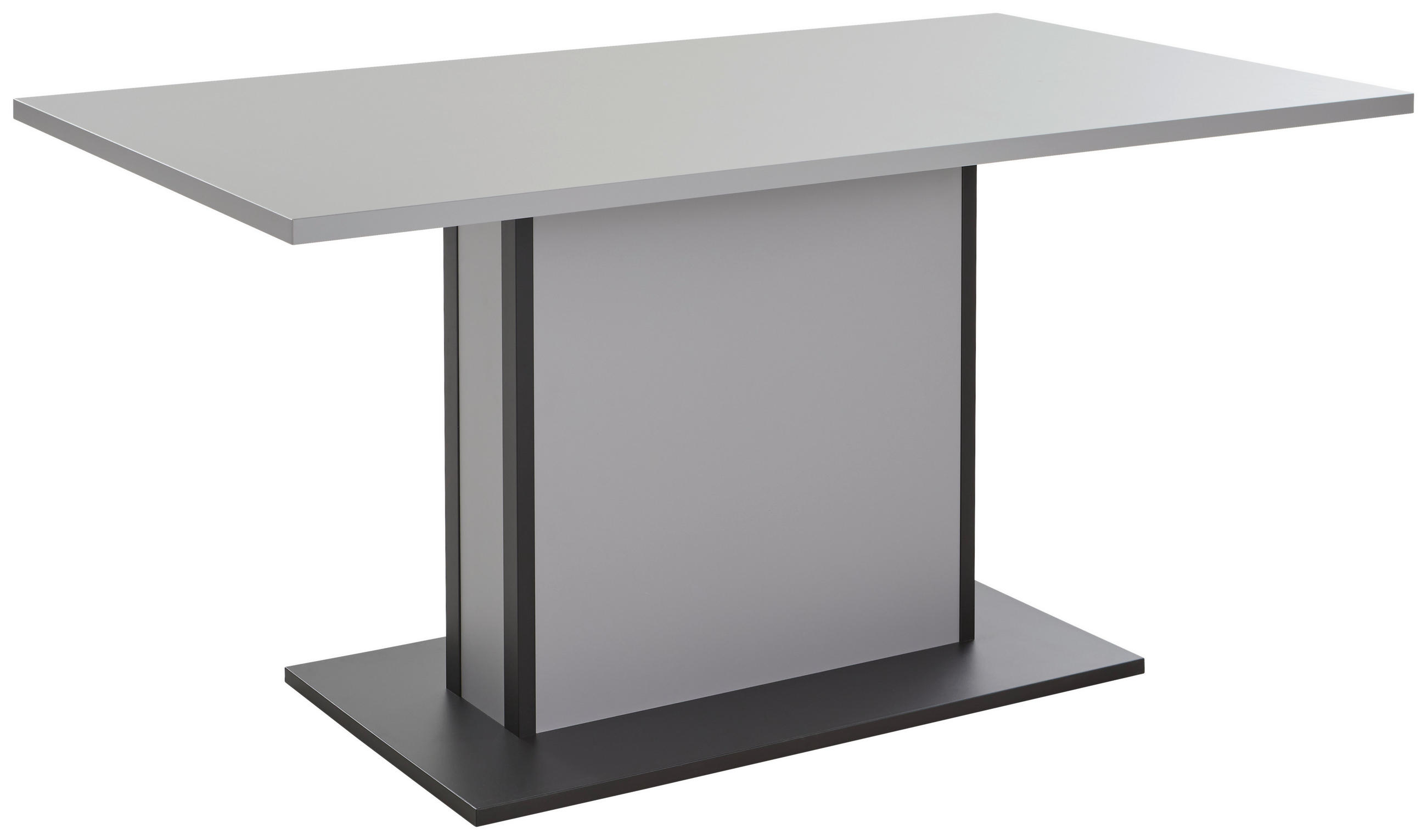 ESSTISCH rechteckig Anthrazit, Grau  - Anthrazit/Grau, Design, Holzwerkstoff (160/90/78cm) - Hom`in