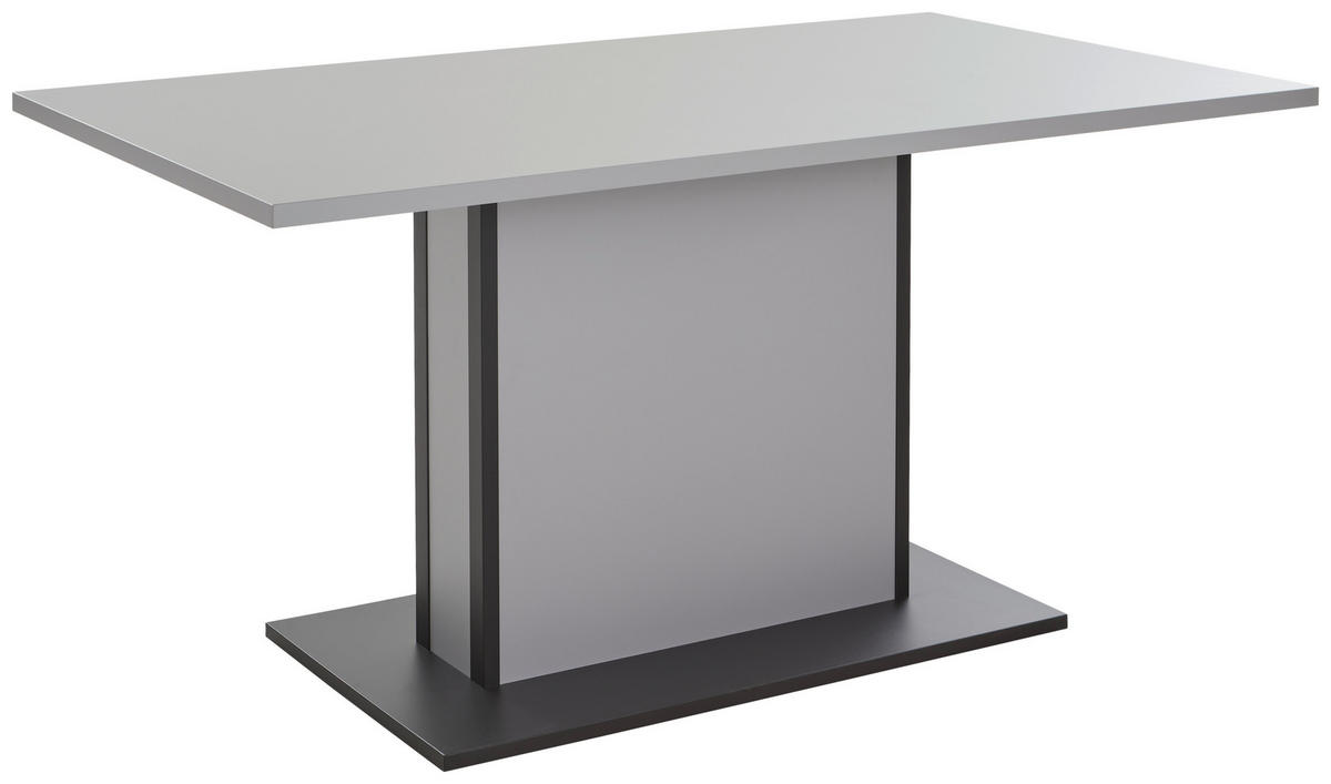 ESSTISCH rechteckig Anthrazit, Grau  - Anthrazit/Grau, Design, Holzwerkstoff (160/90/78cm) - Hom`in